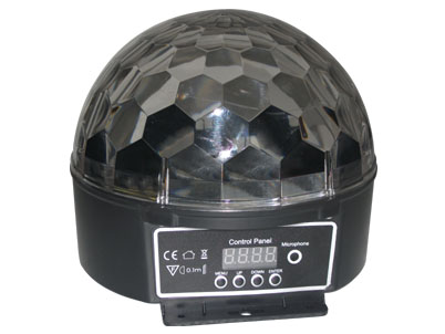 LED 6 ring crystal magic ball B039